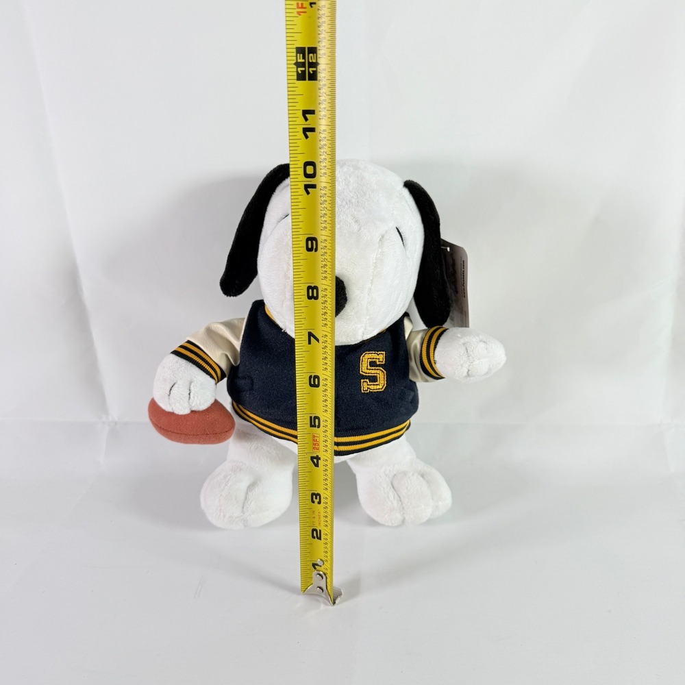Peanuts Snoopy Football Plush Varsity Letterman Jacket 10" NWT Ruz 2025 - Picture 9 of 10
